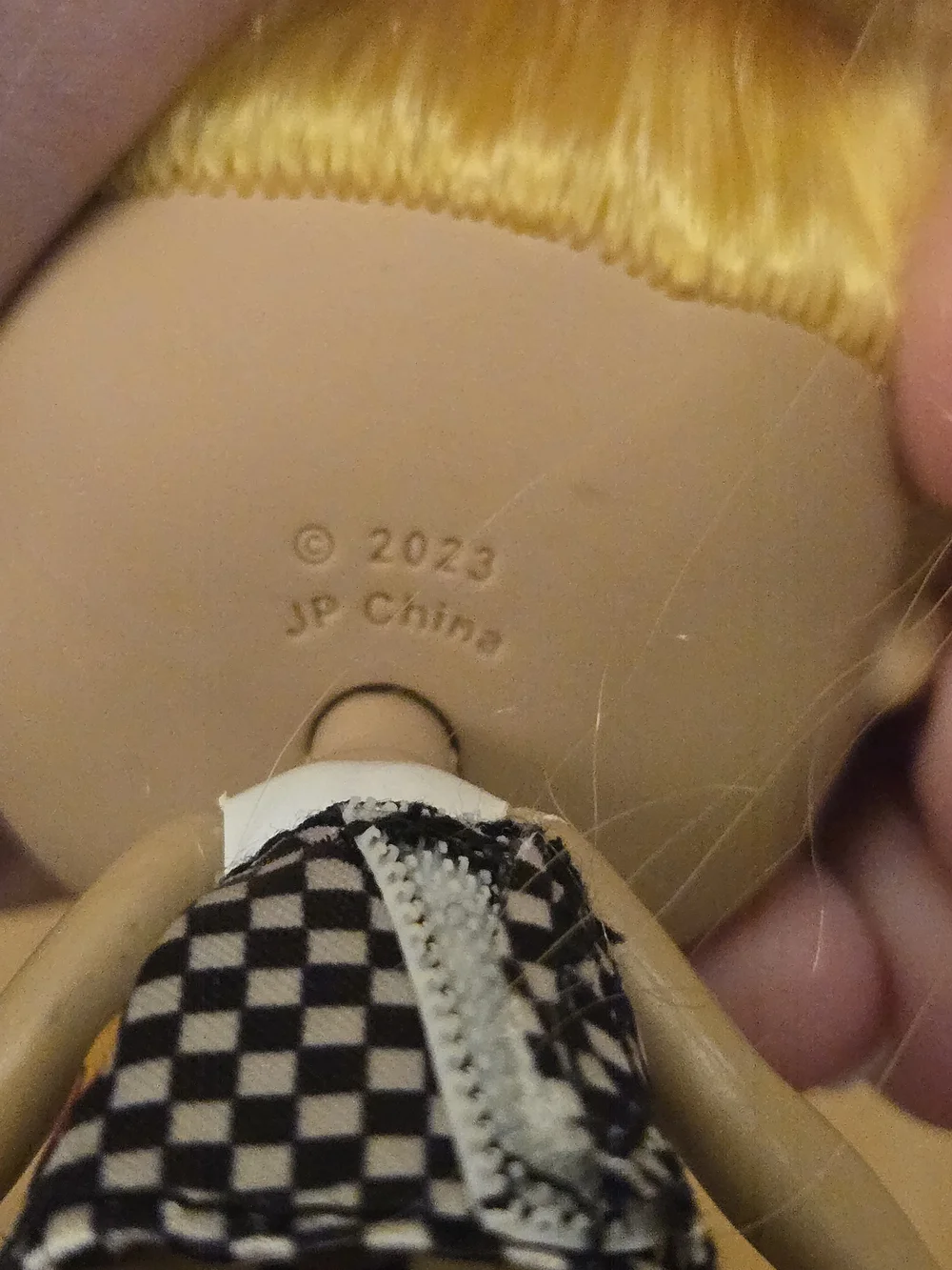 Yellow-Haired Fashion Doll with Curly Hair and Trendy Outfit
